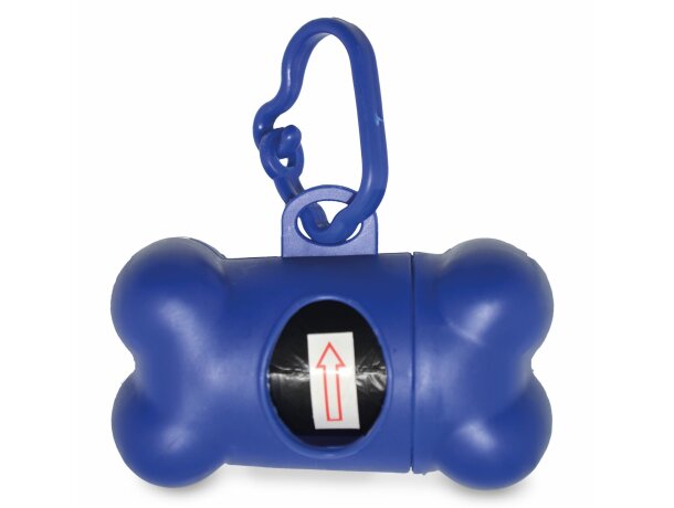 bolsa recoge popo con portabolsas azul